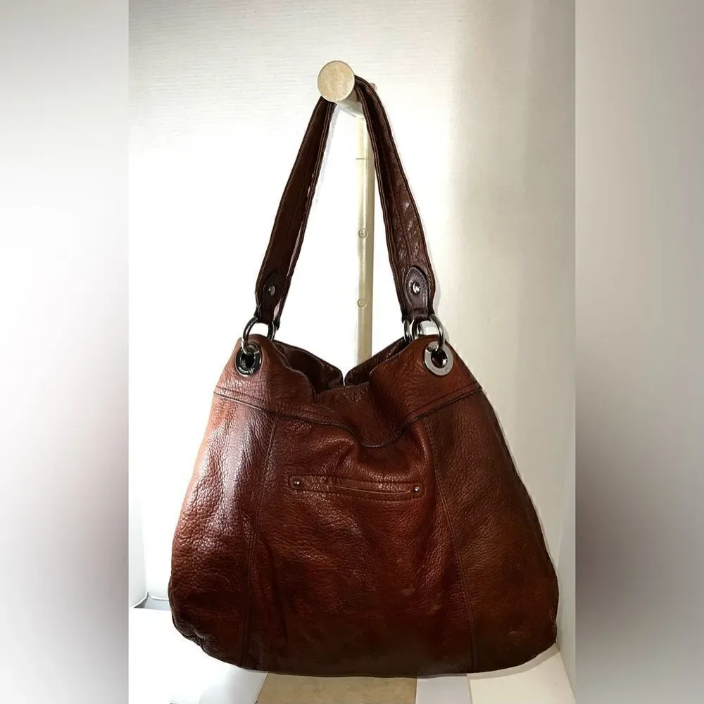Authentic Distressed B. Makowski Hobo
